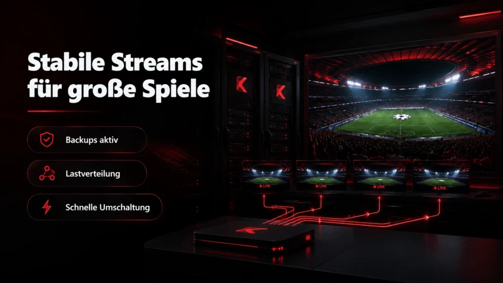 Stabile WM 2026 IPTV Streams mit Backups für große Fußballspiele